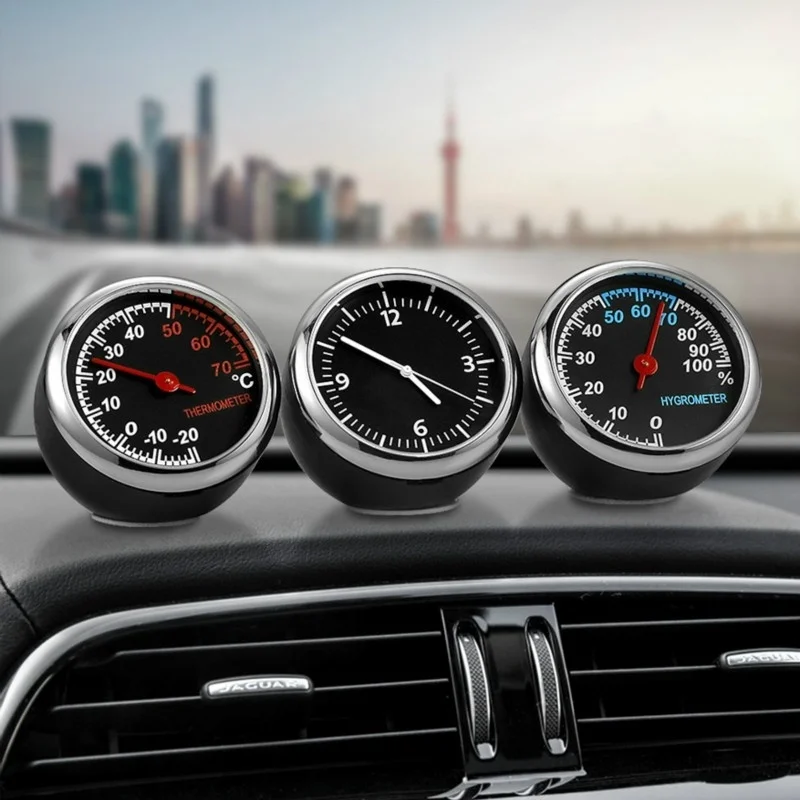 Digital Hygrometer Probe - Mini Car Digital Clock With Thermometer