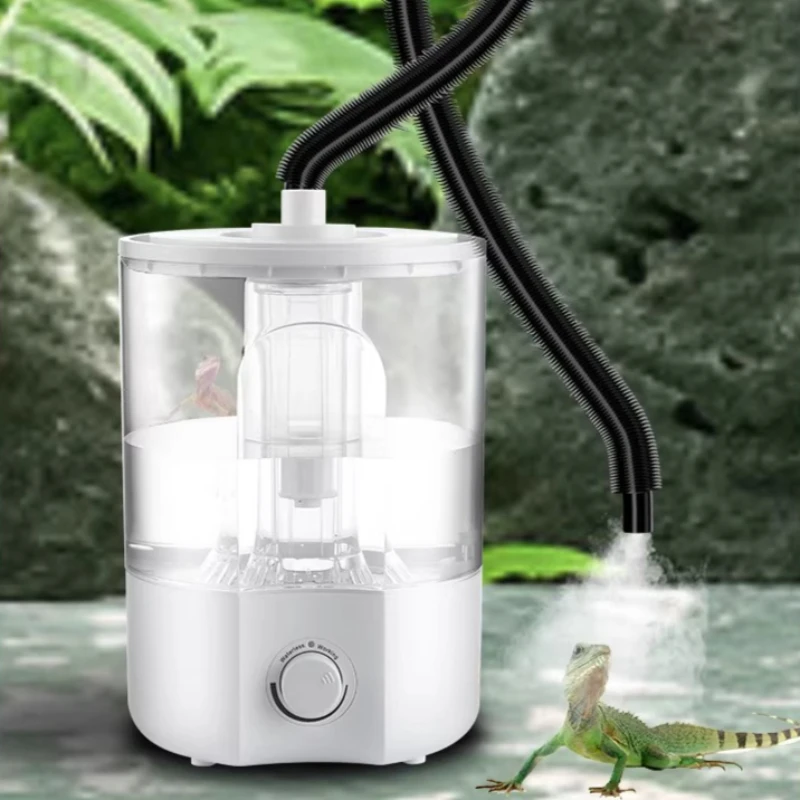 Terrarium Fogger Ultrasonic - Reptile Humidifier Adjustable Silent Large Capacity
