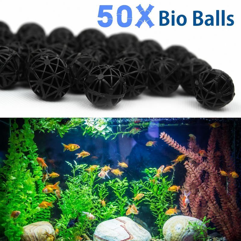 50Pcs 16mm Aquarium Bio Filter - Aquael Filter Fzn ulasan dan harga