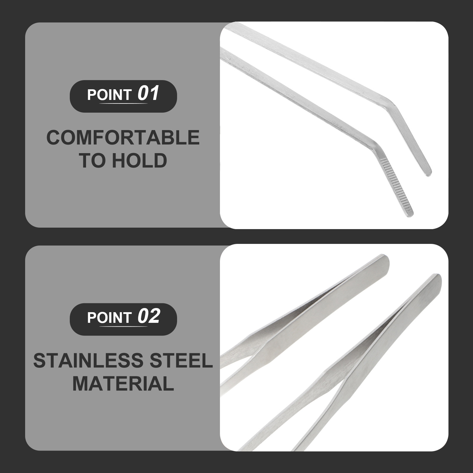 6Pcs Reptile Feeding Tong Stai - Feeding Tong Stainless ulasan dan harga
