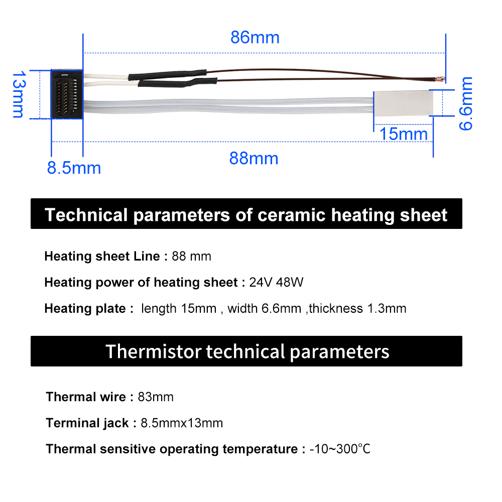 Heating Tube For Bambu Lab A1  - Ceramic Heat Emitter ulasan dan harga