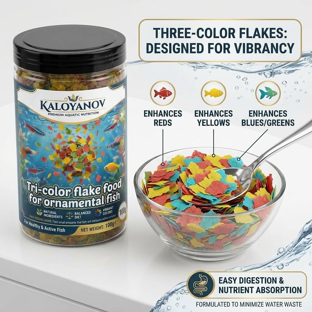 Premium 3-Color Flakes Fish Fo - Tetra Food Tropical Flakes ulasan dan harga