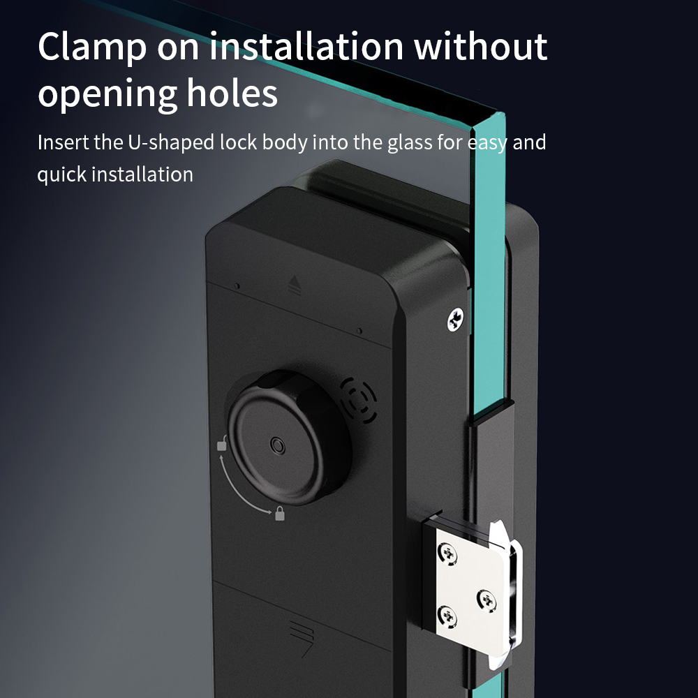 TTLOCK Smart Glass lock Finger - Glass Door Hinge ulasan dan harga