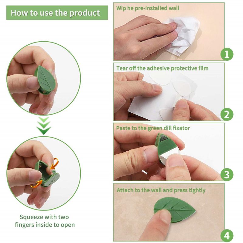 10/30/50Pcs Plant Climbing Wal - Vine Climbing Plastic ulasan dan harga